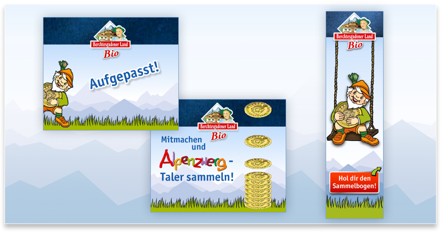 Alpenzwerg Bannerkampagne