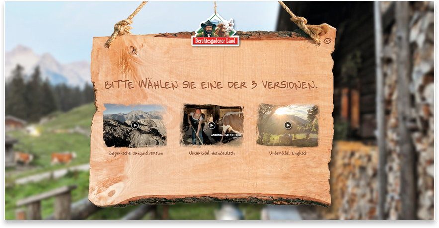 Bergbauernmilch Versionen Unternehmensfilm