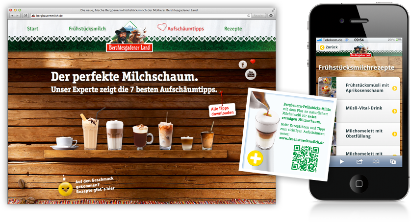 Frühstücksmilch Website Aufschäumtipps