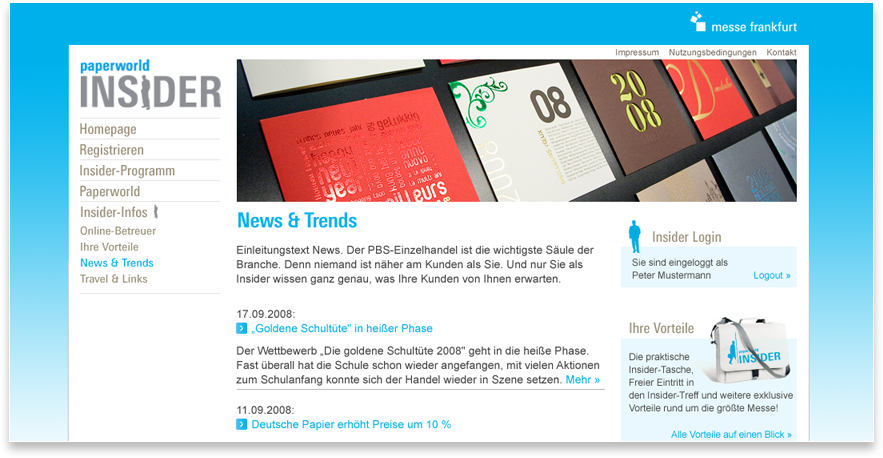 Paperworld Website News und Trends