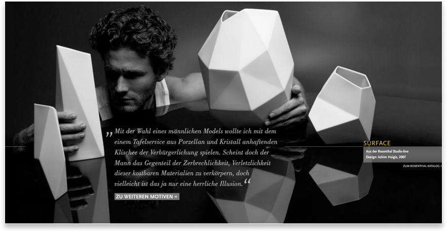 Karl Lagerfeld Selection Website Zitat Surface