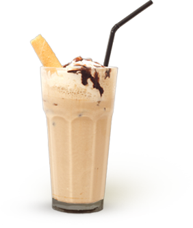 Frühstücksmilch Eiskaffee