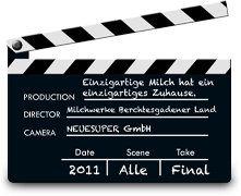 Bergbauernmilch Unternehmensfilm Klappe