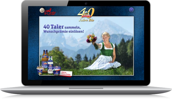 40 Jahre Bio Sammelaktion Laptop